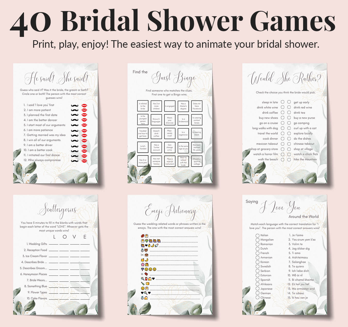 40 Bridal Shower Games - Print, Play, Enjoy! – The Planned Wedding™ 40-bridal-shower-games-print-play-enjoy-the-planned-wedding